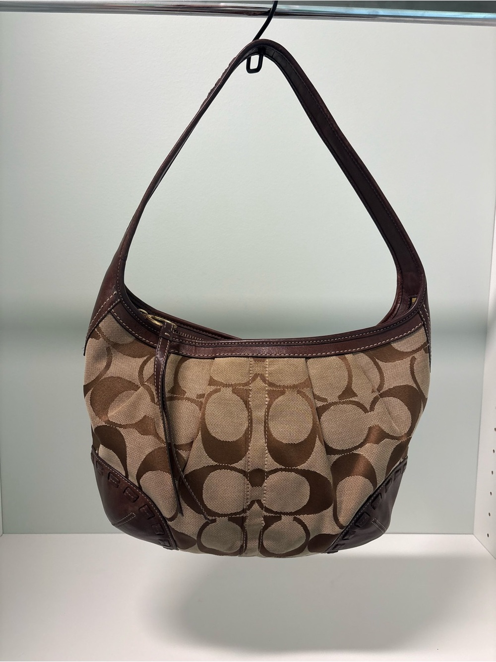 Coach 12227 Ergo Pleated Signature Shoulder Bag